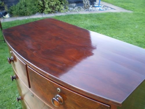 fig 4.
chest of drawers George III Mahogany bowfront