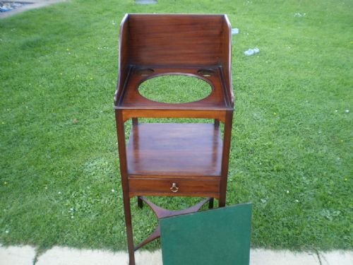 fig 1. Table bedside nightstand Georgr III Mahogany c1790