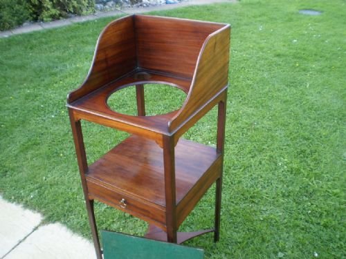 fig 3. Table bedside nightstand Georgr III Mahogany c1790