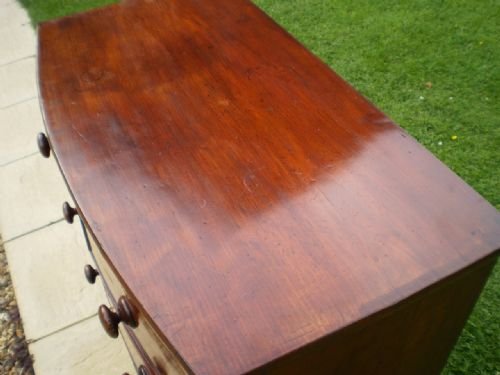 fig 2.
chest of drawers George III Mahogany bowfront only 34