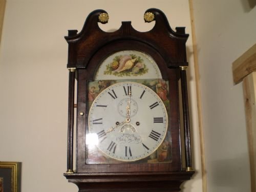 	
Clock Grandfather Longcase William Spry Hay on Wye 1830

