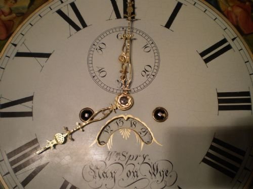 fig 2.
Clock Grandfather Longcase William Spry Hay on Wye 1830