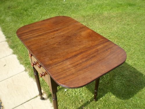 fig 1.
Table work sewing fine Regency Mahogany c1825