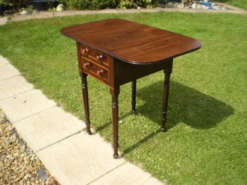 fig 2.
Table work sewing fine Regency Mahogany c1825