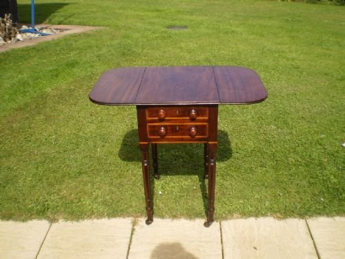 fig 3.
Table work sewing fine Regency Mahogany c1825
