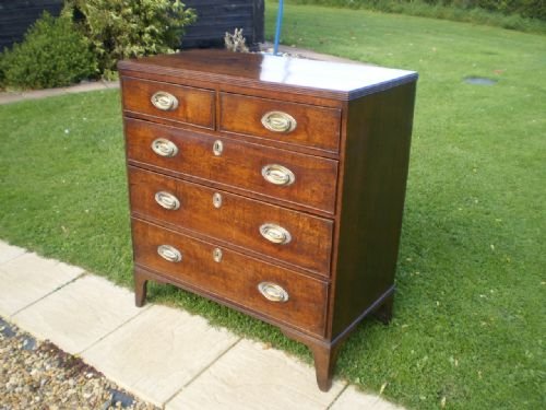 fig 3.
Chest of drawers George III Oak c 1790
