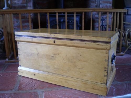 Blanket Box Chest Victorian Pine