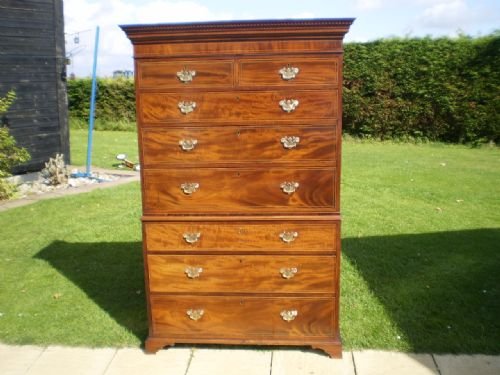 	
Chest of Drawers Chest on Chest Mahogany Late Victorian