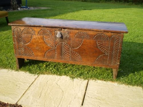 	
Coffer James I Chest Six Plank Oak Early 17th Century C1620 Boarded