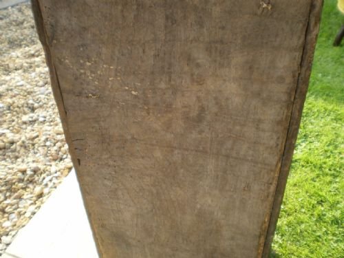 fig 3.
Coffer James I chest six plank Oak early 17th century c1620 boarded