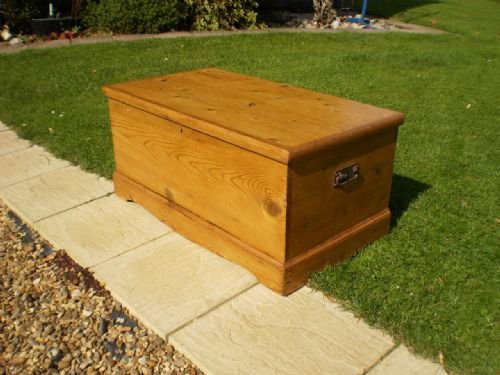 Blanket Box Chest Victorian Pine