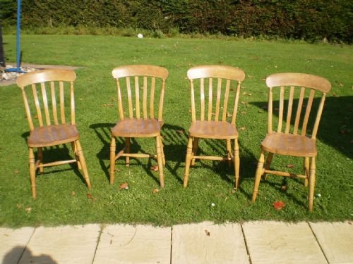 fig 2. Chairs Victorian Lathe back kitchen windsors Beech and Elm