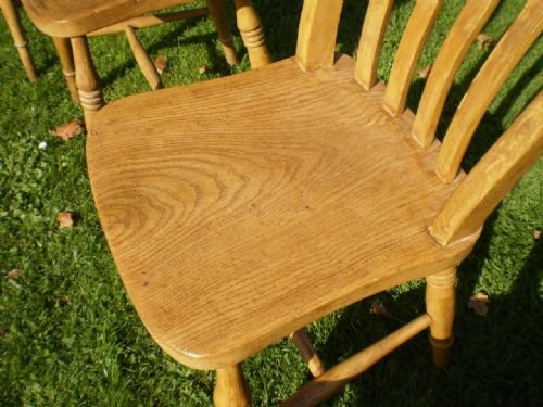 fig 3. Chairs Victorian Lathe back kitchen windsors Beech and Elm