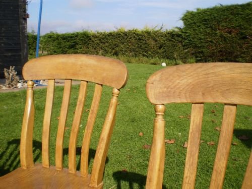 fig 4. Chairs Victorian Lathe back kitchen windsors Beech and Elm