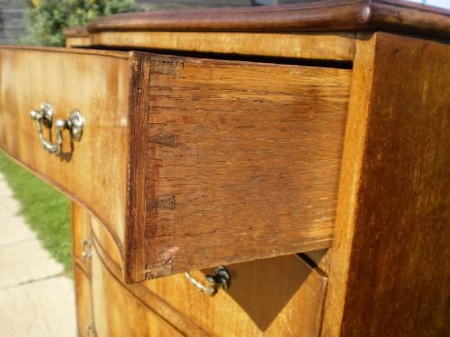 fig 2. Chest of drawers late Victorian Mahogany serpentine front