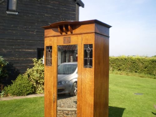 fig 1. Wardrobe Arts and crafts Oak c1900
