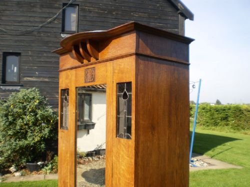 fig 2. Wardrobe Arts and crafts Oak c1900