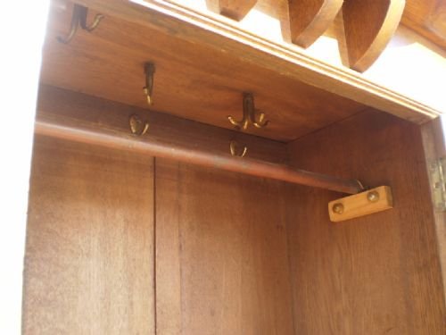 fig 3. Wardrobe Arts and crafts Oak c1900