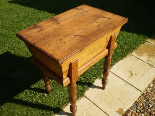 Table Dough Bin Chest Box Victorian Pine