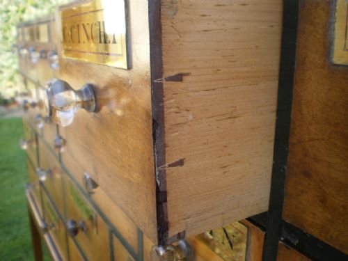 fig 3. Chest of drawers Rare Apothecary chemist drawers c1840 fresh to market