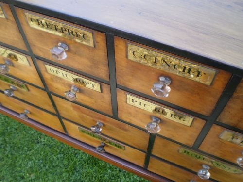 fig 4. Chest of drawers Rare Apothecary chemist drawers c1840 fresh to market