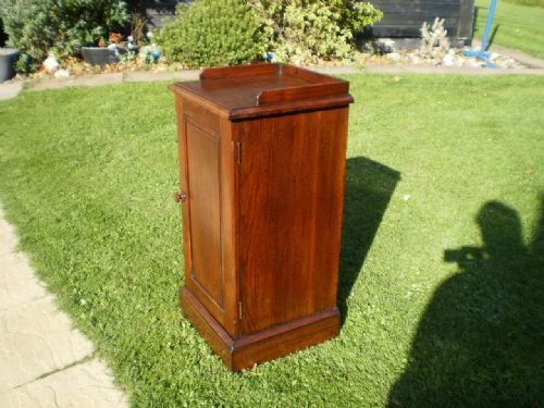 fig 1. Cupboard cabinet bedside pot cupboard Victorian Walnut