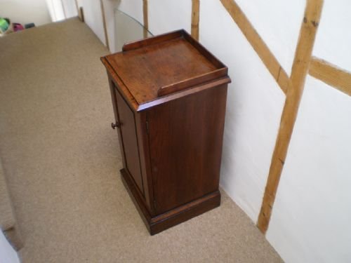 fig 2. Cupboard cabinet bedside pot cupboard Victorian Walnut