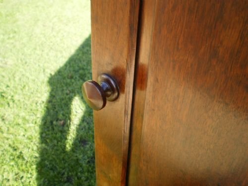 fig 3. Cupboard cabinet bedside pot cupboard Victorian Walnut