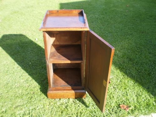 fig 4. Cupboard cabinet bedside pot cupboard Victorian Walnut