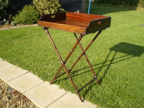 Table Tray Butlers Tray and Original Stand Regency Mahogany C1825