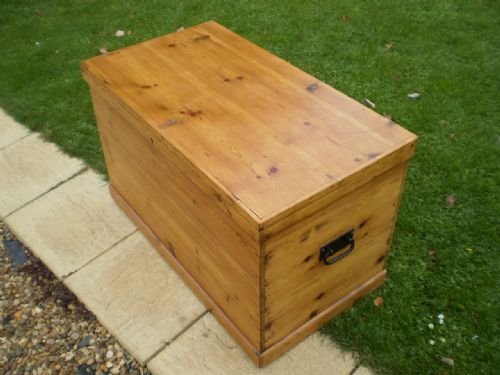 Blanket Box Chest Victorian Pine