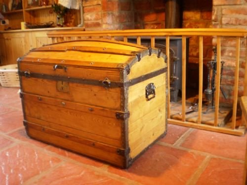 Blanket Box Chest Victorian Pine