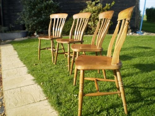 fig 3. Chairs Victorian Lathe back Windsor Beech and Elm