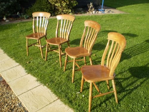 fig 2. Chairs Victorian Lathe back Windsor Beech and Elm