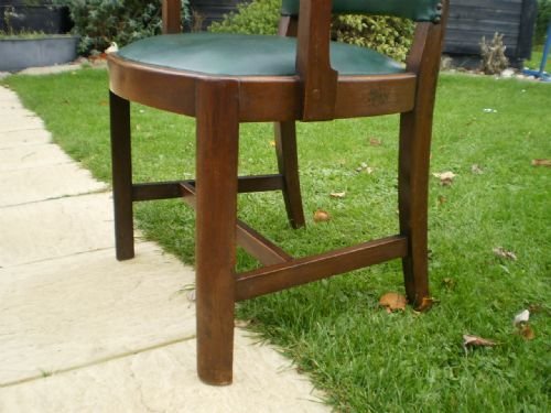 fig 4. Chair desk chair Heals Of London Oak c1920