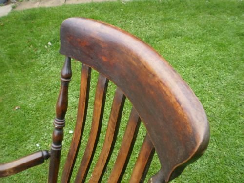 fig 4. Chair Victorian lathe back Grand father chair Beech and Elm