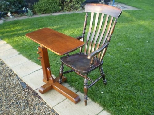 fig 1. Table bed or chair table reading Victorian Pine and Oak
