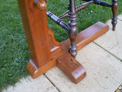fig 2. Table bed or chair table reading Victorian Pine and Oak