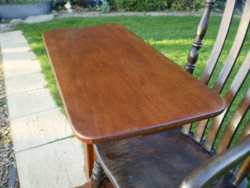 fig 3. Table bed or chair table reading Victorian Pine and Oak