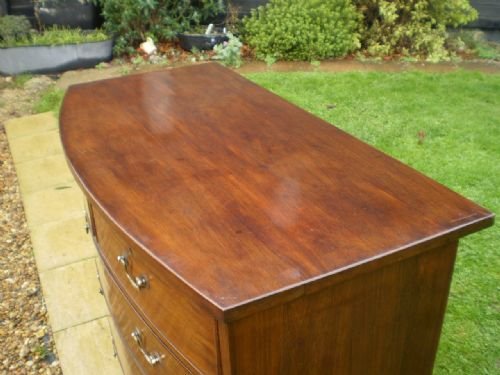 fig 1. Chest of drawers Regency Mahogany Bow front c1825