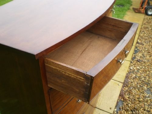 fig 2. Chest of drawers Regency Mahogany Bow front c1825