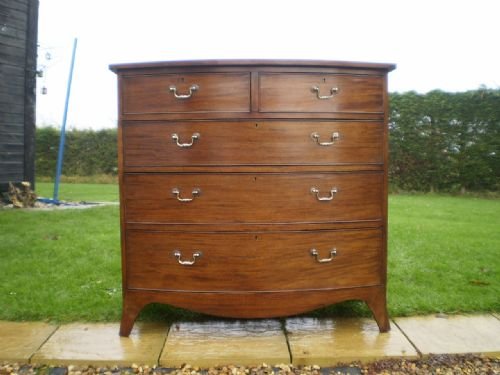 fig 3. Chest of drawers Regency Mahogany Bow front c1825