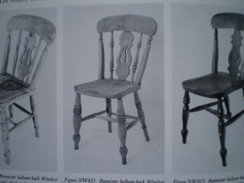 fig 2. Chairs Windsor Kitchen chairs 4 Beech, Ash and Elm Lancashire attr J Parkinson
