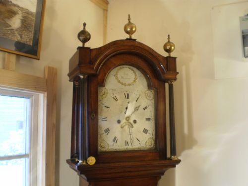 Clock Longcase Grandfather George IV Mahogany Samuel Sly Norwich C1780