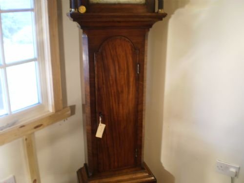 fig 1. Clock Longcase Grandfather George IV Mahogany Samuel Sly Norwich c1780