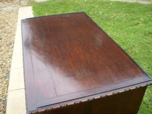 fig 4. Chest of drawers sideboard chest on stand Victorian Mahogany Chippendale carving