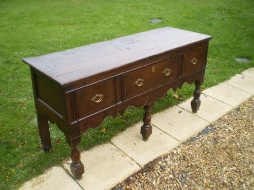 fig 2. Dresser early 18th century Oak c1700