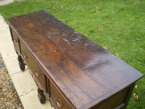 fig 4. Dresser early 18th century Oak c1700