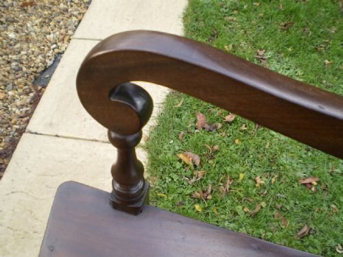 fig 4. Chair George IV Mahogany scroll armchair c1820