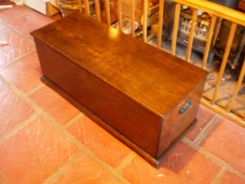 fig 1. Blanket box chest Georgian Elm c 1790